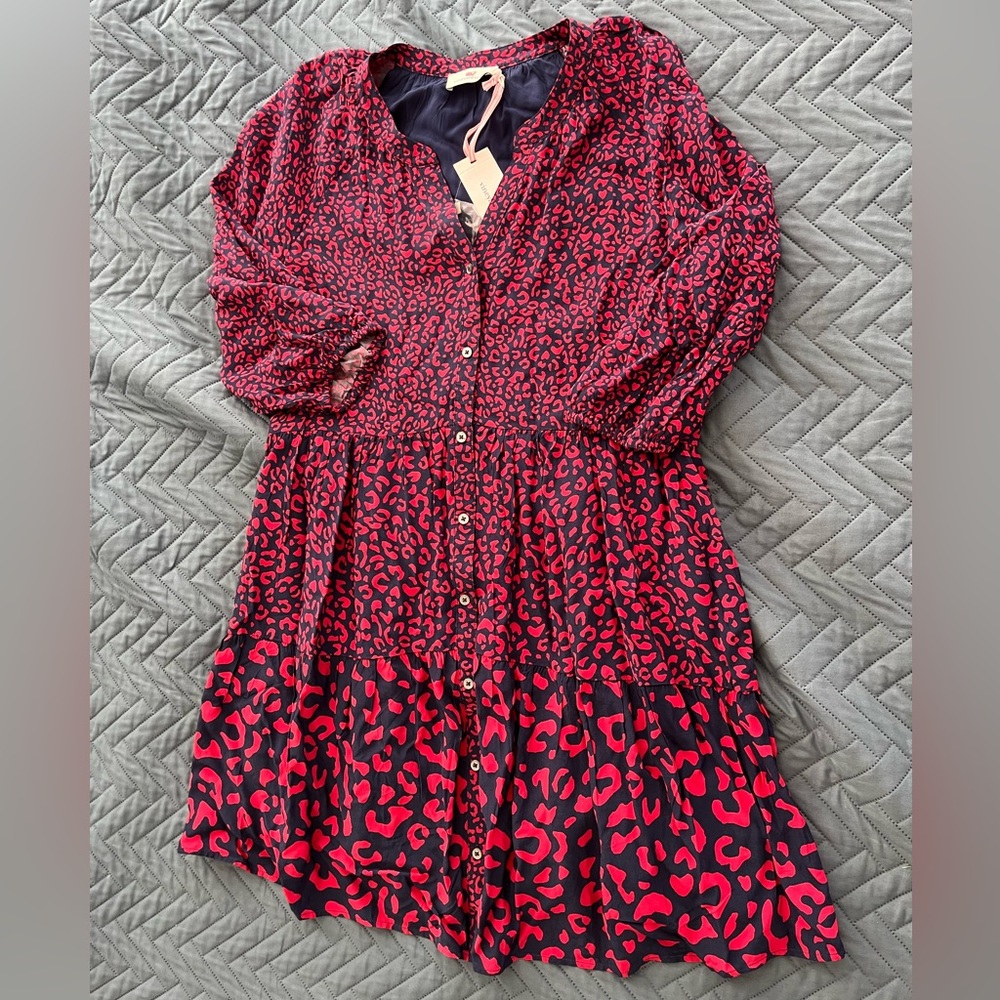 Vineyard Vines red and blue dress, size small